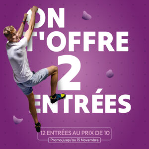 Climb Up Limoges : 12 entrées au prix de 10