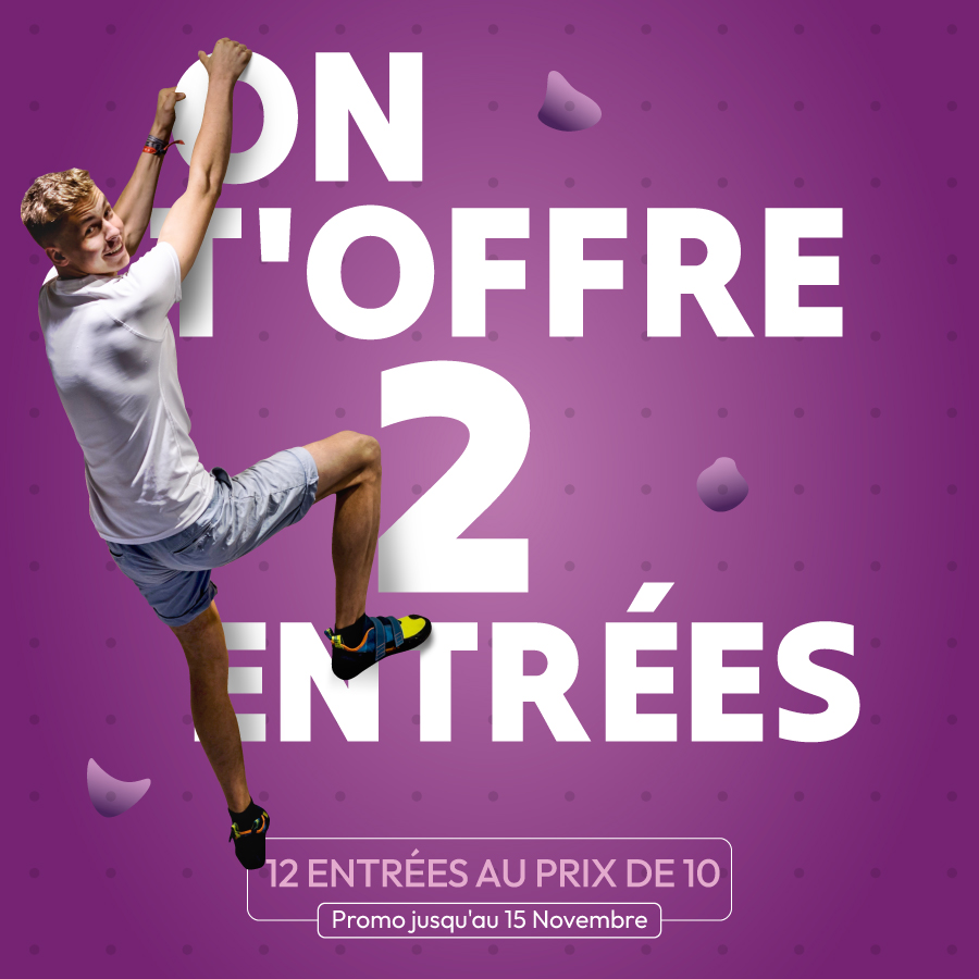 Climb Up Limoges : 12 entrées au prix de 10